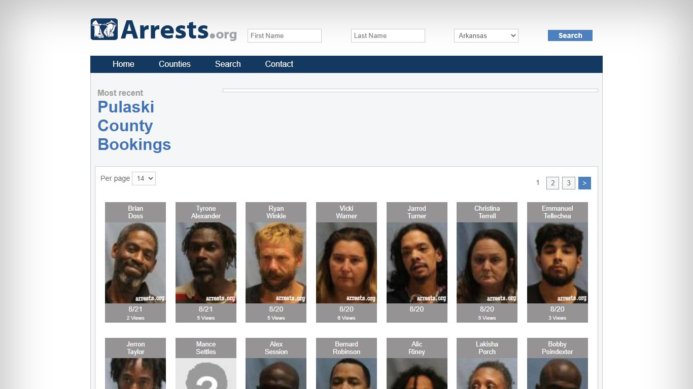 Pulaski County Arrests and Inmate Search